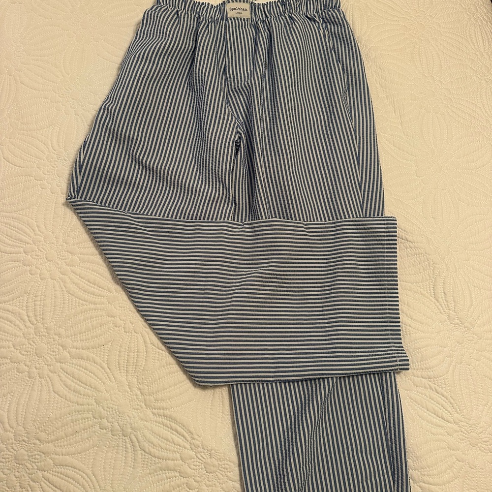 Striped Blue and White Pants
